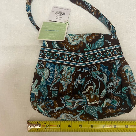 Vera Bradley Hannah Java Blue & Brown Sm Purse NWT - Picture 3 of 8